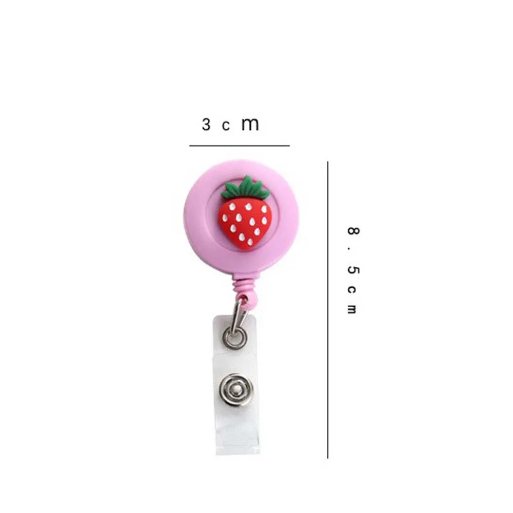 Cartoon Office Supplies Telescopic Buckle Credit Card Holder Clip ID Name Holder Retractable Badge Reel ID Badge Holder Clip