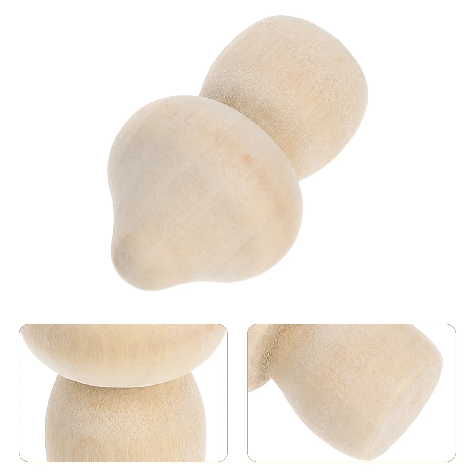 

15Pcs Unpainted Wooden Mushroom Crafts for Children DIY Graffiti Art Project Nature-Inspired Educational Creativity Game