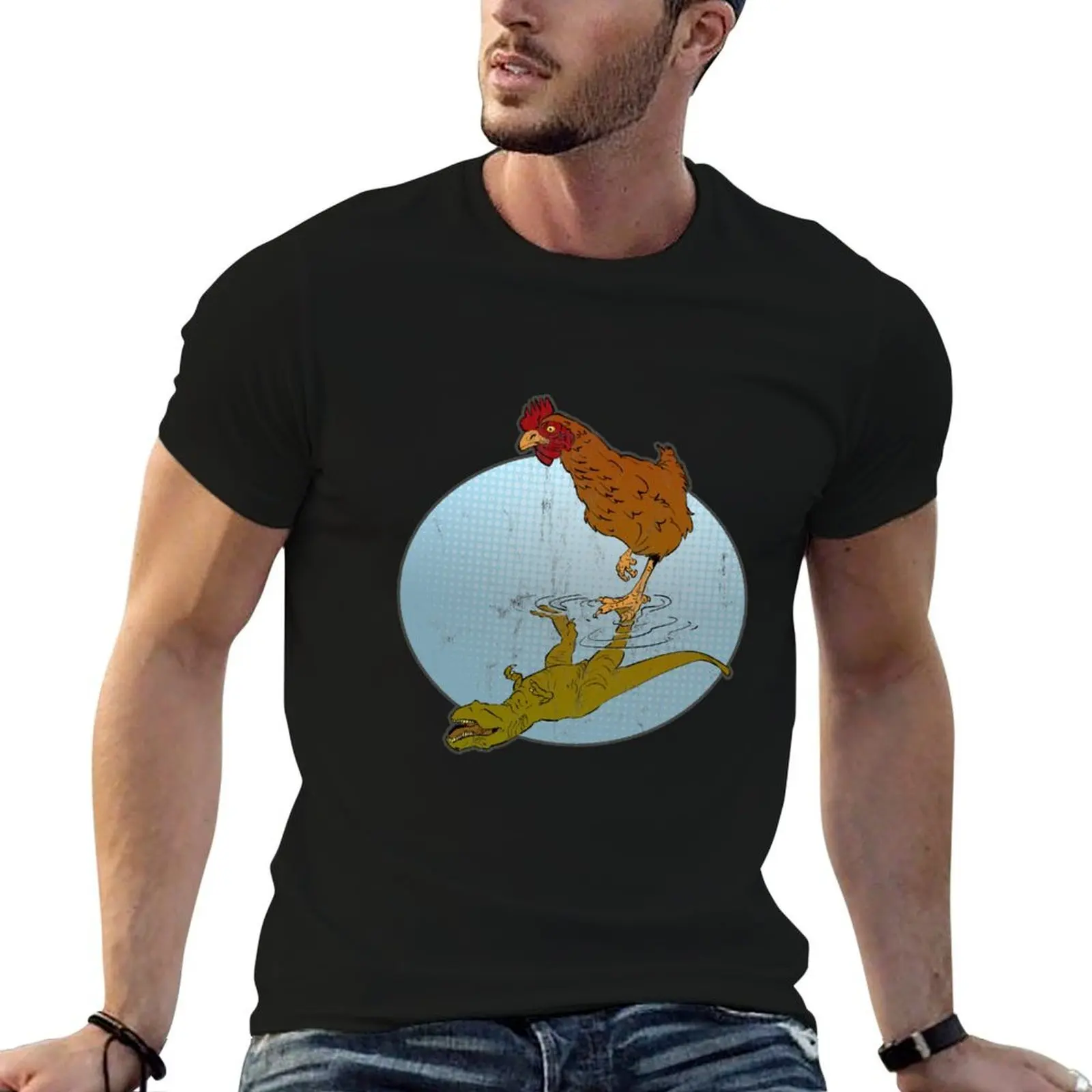 Chicken Dinosaur Funny Evolution Science Lover Design T-Shirt cute clothes luxury t-shirt luxury clothes men