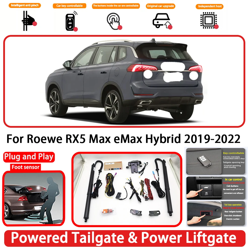 for Roewe RX5 Max eMax Hybrid 2019-2022 OEM Plug and Play Auto Powered Tailgate Power Liftgate Rear Trunk Opener System