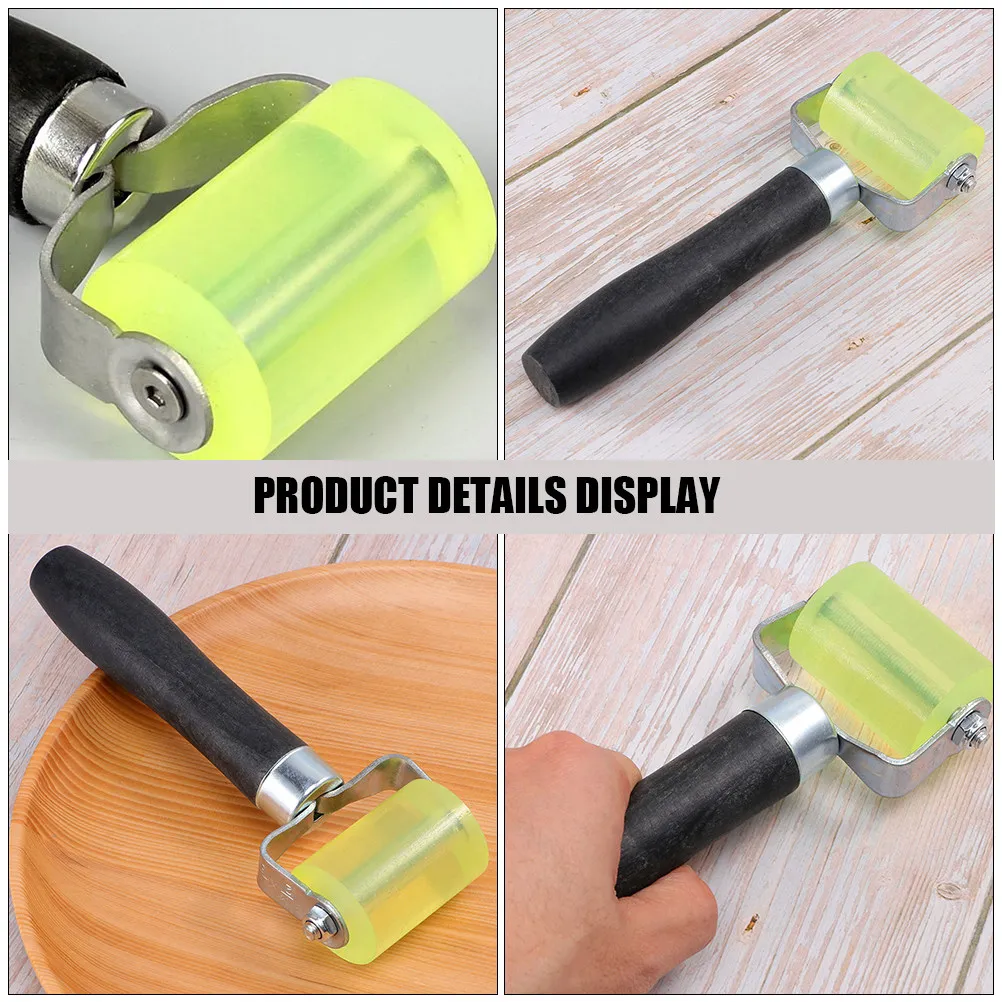 2Pcs Wallpaper Seam Rollers Reusable Sturdy Wallpaper Roller Tool for Home Outdoor Wallpapering Smooth Application Roller