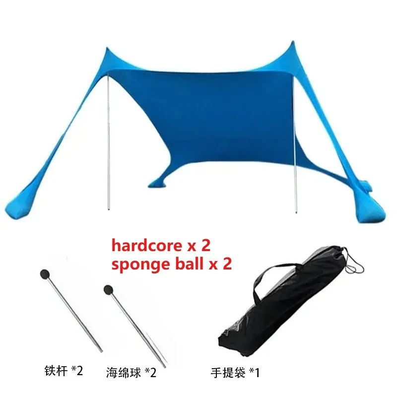 Familie Strand Luifel 3x3 Outdoor Strandtent Opvouwbare Tenten Grote Zonnescherm Camping Shades Tenten Winddicht Strand Luifel Tenten
