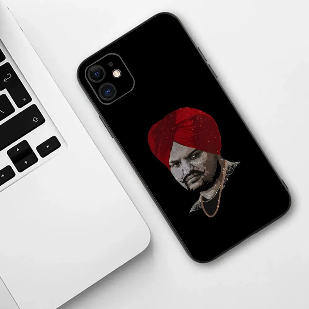 Indian Rapper Sidhu Moose Wala Phone Case For iPhone 15,14,13,12,11,Plus,Pro Max,XS,X,XR,SE,Mini,8,7 Soft Silicone Cover