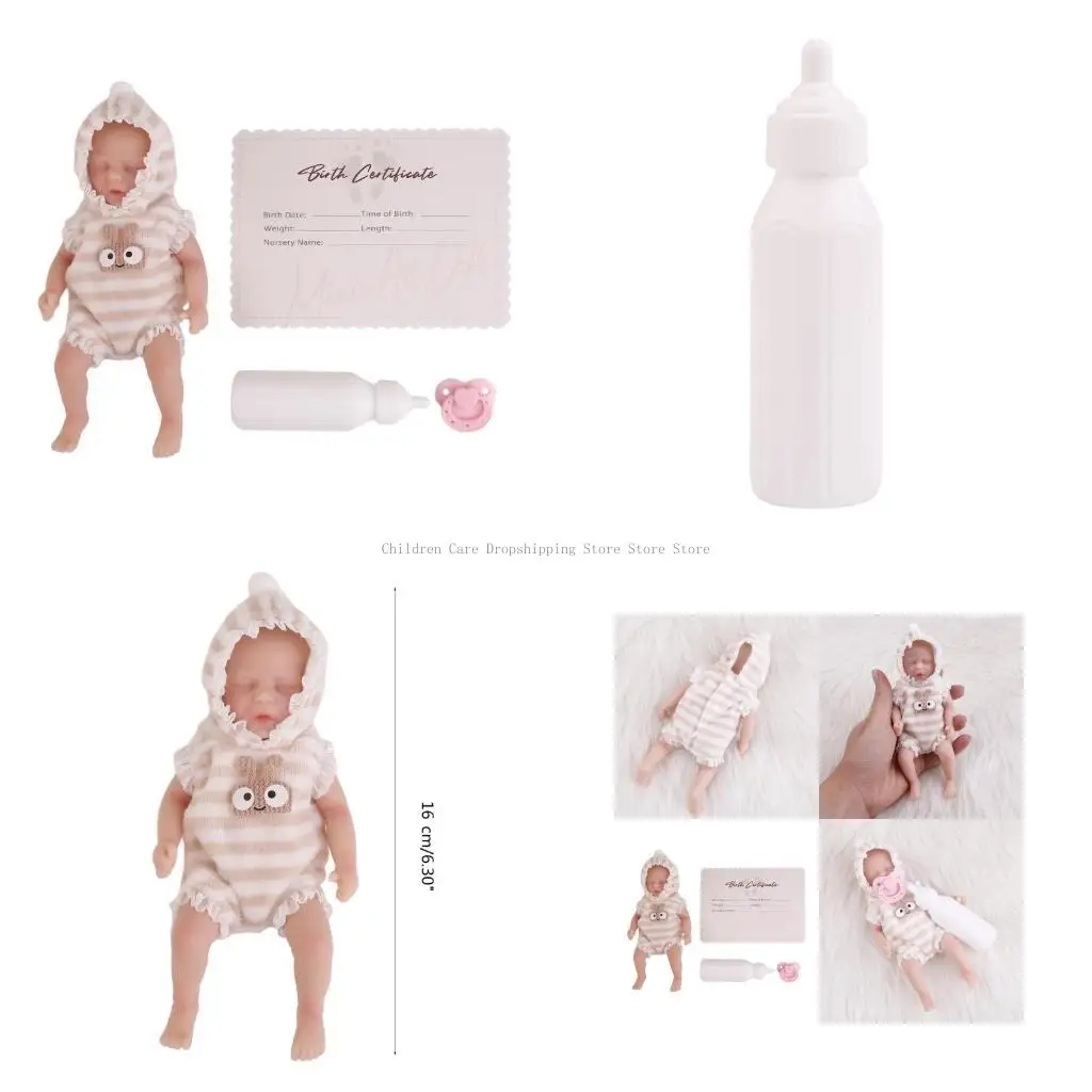 

Sleeping Doll Baby Realistic New Born Sleeping Doll Eyes Close for Toddler Boy