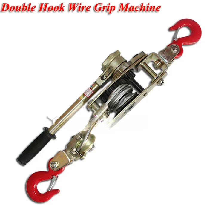 

Tightening Tool Manual Wire Rope Tensioner Multi-function Double Hook Electrician Ratchet Tighten Pull Cable Clamp For 4T