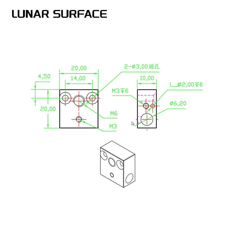 LS-3D peças de impressora alumínio/latão/cobre banhado cr10 bloco aquecido kit de garganta bimetálica para ender 3/cr10 extrusora hotend peças