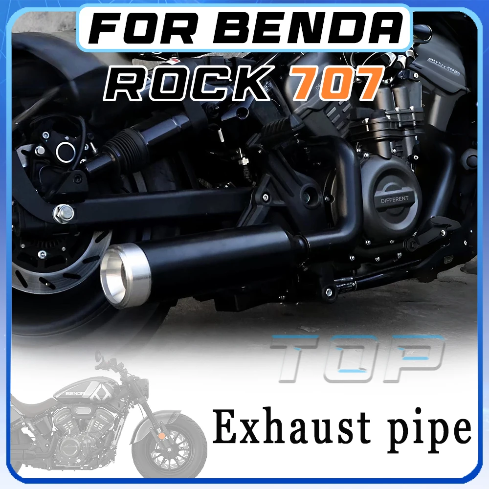 Deep, horse-hoof-like sound from a retro motorcycle exhaust pipe for Benda Rock 707