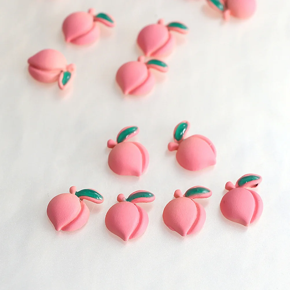 20 قطع الإبداعية الخوخ مسمار سحر سبائك مسمار الزينة DIY الاكريليك الأظافر مانيكير اكسسوارات سحر للأظافر #2