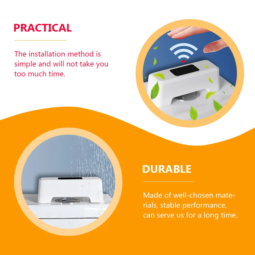 

Touchless Automatic Sensor Toilet Flush Accessory Rechargeable Hands Free Lavatory Flushing Kit for Home School Hotel Use