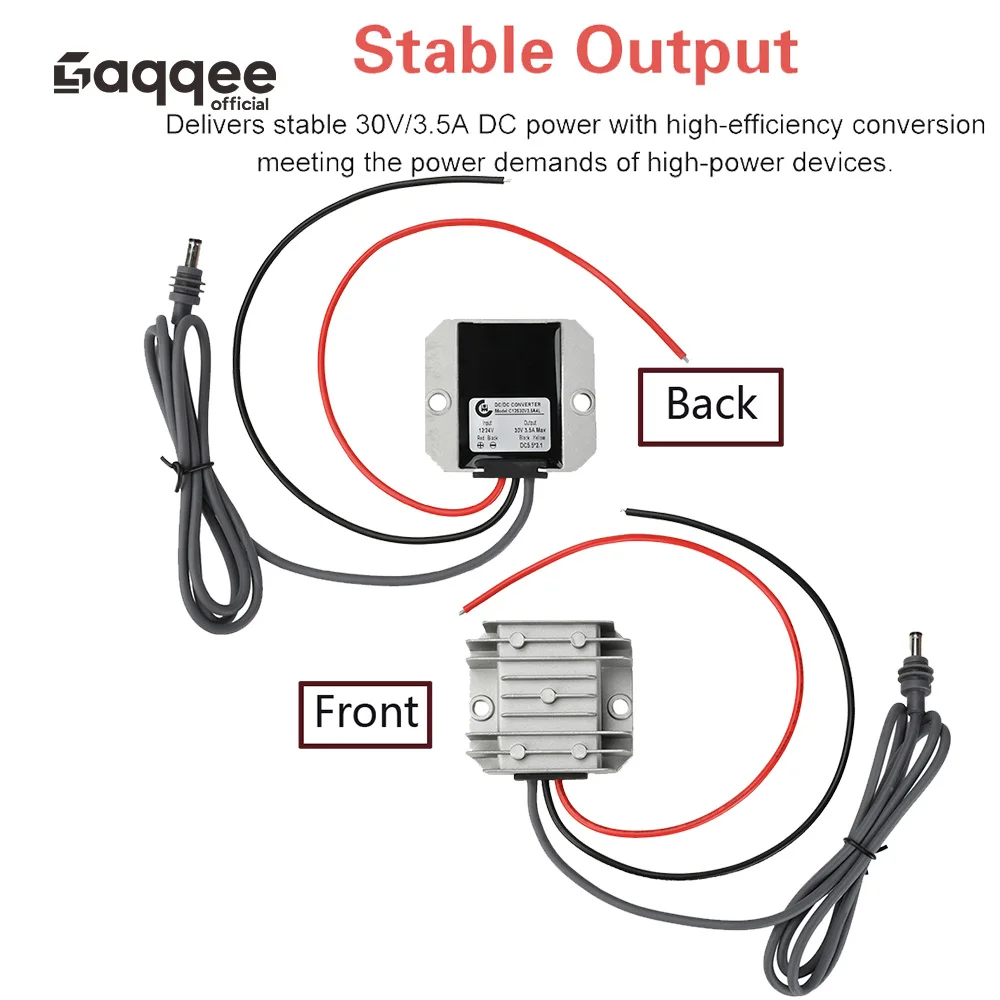 DC 9-28V To DC 30V 3.5A Boost Conversion Module IP68 Waterproof DC Boost Module Step Up Power Cable