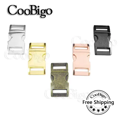 5/8" Metal Side Release Buckle Paracord Bracelet Claps Clips for Outdoor Camping Backpack Strap Bag Belt Dog Collar Accessories