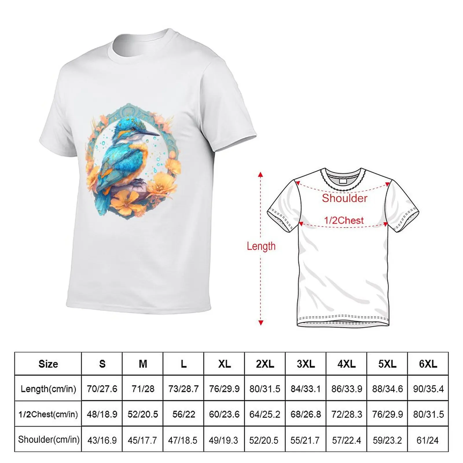 Kingfisher Heaven T-Shirt Durable Work Wear T-Shirt