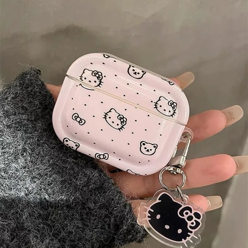 Olá kt bluetooth fone de ouvido caso para airpods4 fones de ouvido para apple airpods 1/2 3 pro2 bluetooth caso substituição chaveiro