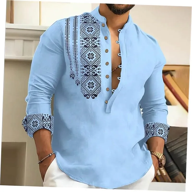 

Мужской повседневный тонкий пуловер с принтом Long Sve, тонкий мужской летний топ с длинными рукавами и принтом животных, закрывающий талию