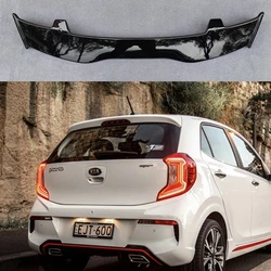 High Quality ABS Material For Kia Picanto/Morning Spoiler Carbon Fiber Look Hatchback Roof Rear Wing Body Kit Accessories