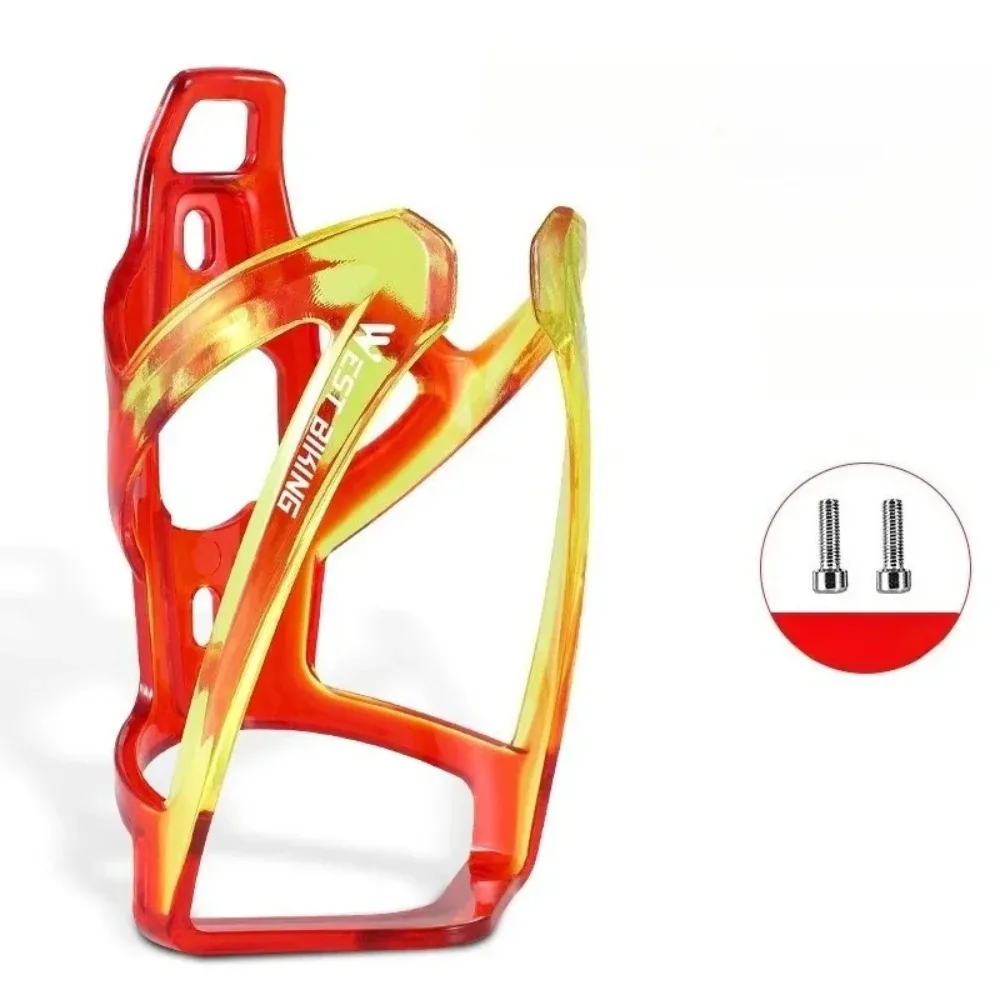 Ultralight Water Bottle Cage Colorful Gradient Cycling Bottle Holder MTB Road Bike Water Bottle Bracket WEST BIKING Bicycle