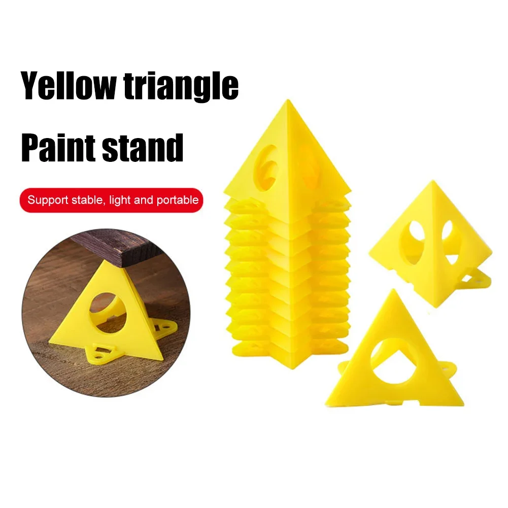 10/20Pcs Plastics Pyramid Stands Kit Mini Triangle Stands Paint Tool Triangle Paint Pads Feet Woodworking Carpenter Paint Pads