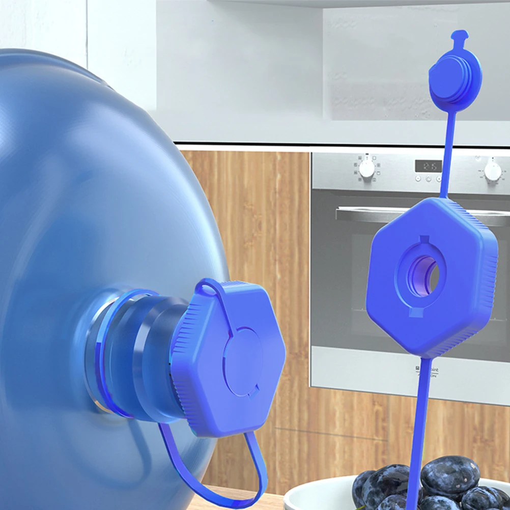 

4 Pcs Drinking Water Bottle Bucket Lid Jugs Lids Kettle Caps Replacement Silica Gel Cover Travel