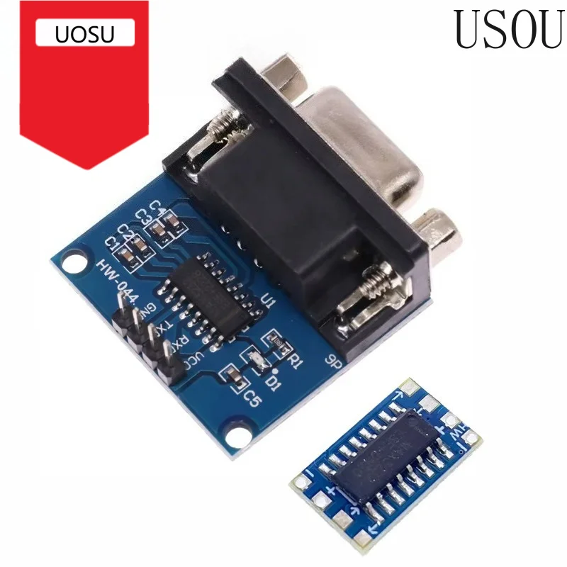 MAX3232 RS232 to TTL Serial Port Converter Module Female DB9 Connector MAX232 Flashing Board
