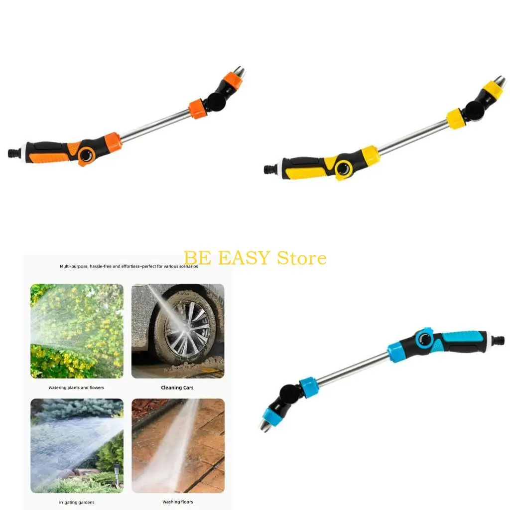 E28F High Pressure Water Guns Garden Nozzle Adjustable Watering Wand Car Washing