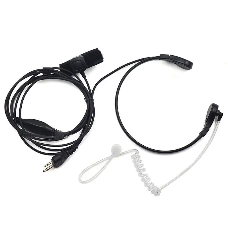 Air Tube Throat Earpiece PTT Mic Headset for ICOM IC-A4 IC-A5 IC-A3 IC-A2 IC-A110 IC-V80 IC-V8 Vertex VX-200 Maxon SL25 Radio