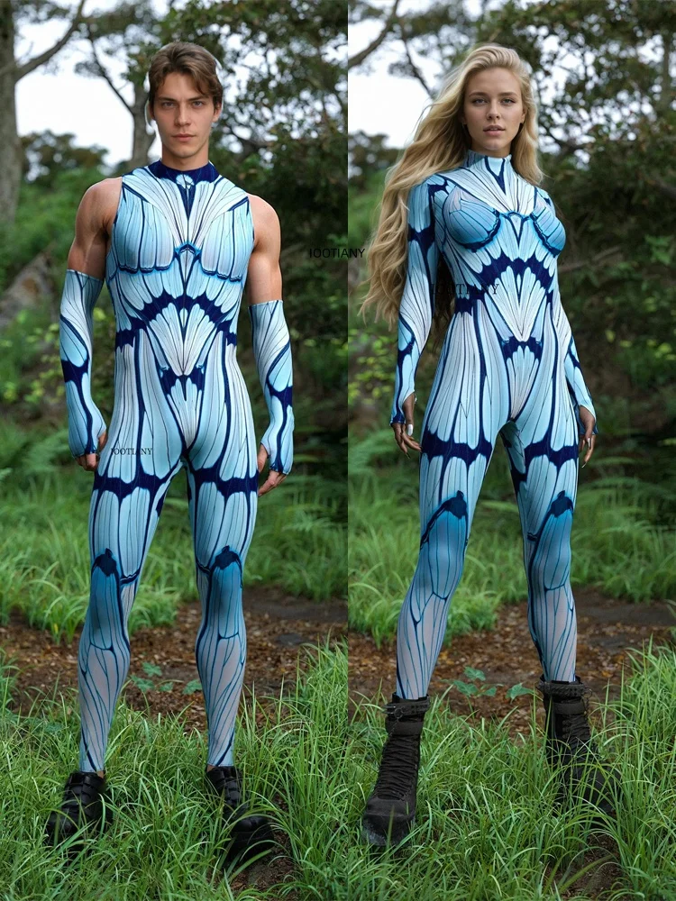 Halloween Karneval Party Cosplay Jumpsuit Paar Sexy Steampunk Schmetterling Bodysuit Bühnentanz Leotard Kostüm – Detail 6