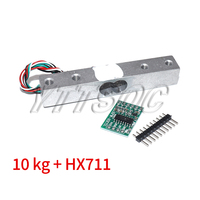 HX711 Load Cell 1KG 2KG 5KG 10KG 20KG AD Module Weight Sensor Electronic Scale Aluminum Alloy Weighing Pressure Sensor