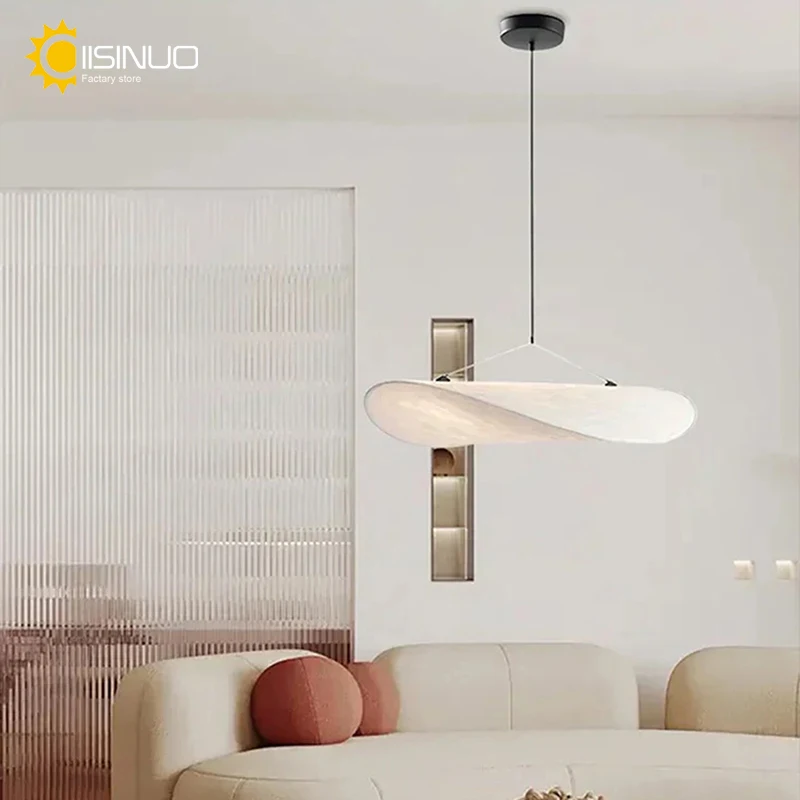 Nordic Tense Pendant Light Silk Handmade LED Hanging Lamp For Living Room Dining Island Hotel Parlor Restaurant Home Decoration