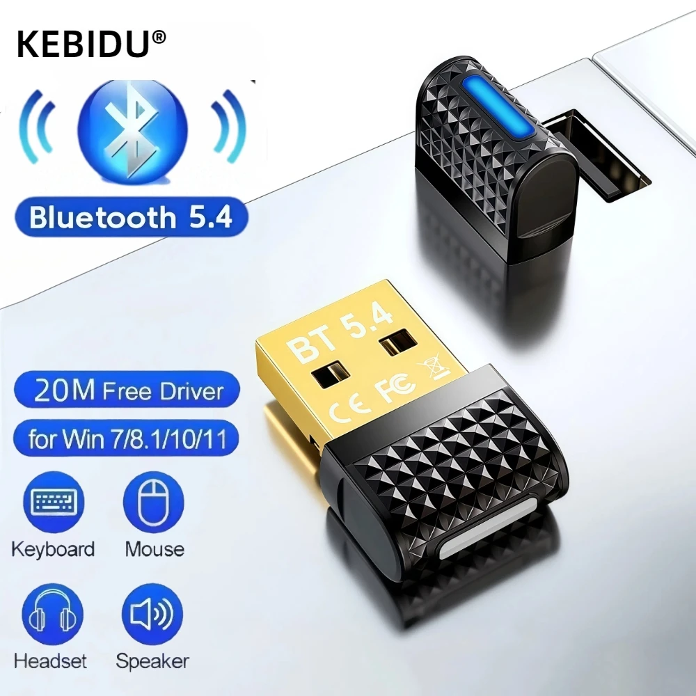Bluetooth 5,4 USB-адаптер-передатчик Bluetooth аудио ключ приемник беспроводной мини-адаптер для динамика мышь компьютер ноутбук ﻿