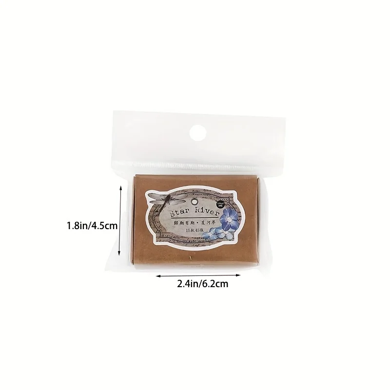 MOHAMM 45 Sheets Vintage Flower Literature Boxed White Cowhide Notes Fresh Message Card