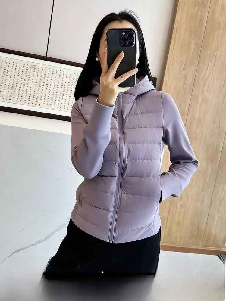 

Women's Yoga Cotton Jaet 3D Tailoring Lightweight Technology Hat Included Pure Color Commute Sle Fitting Design