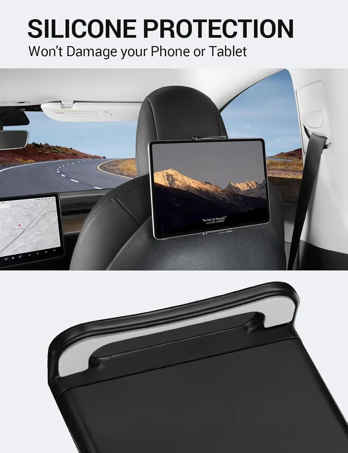 2024 Najnowszy uchwyt na tablet Tesla Model Y 3 Model S Model X LR/Plaid Headrest Tablet Mount Headrest Stand Cradle Akcesoria