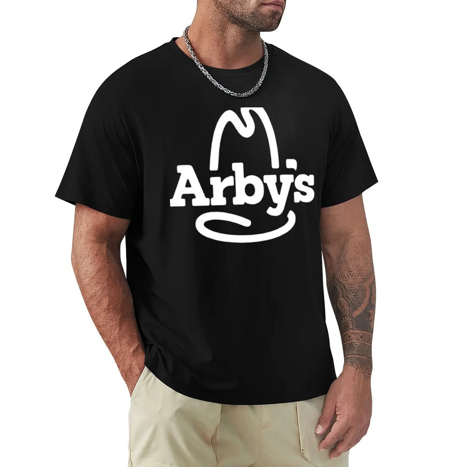 Arby&x27;s Merchandise T-Shirt Non-Shrink Basic Cotton T-Shirt