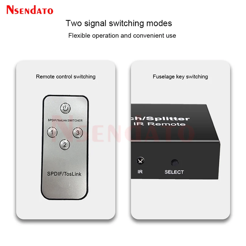 3 في 2 خارج Spdif Toslink محول الصوت البصري 3X2 مفتاح بصري رقمي الفاصل موسع مفاتيح لشاشة DVD HDTV PS4