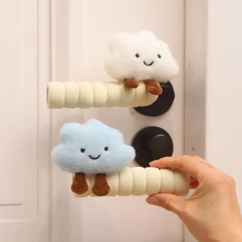 

Cute Cloud Door Handle Cover Anti Bump Anti Static Safety Door Knob Protector Furniture Decor Home Accessories Anti-collision