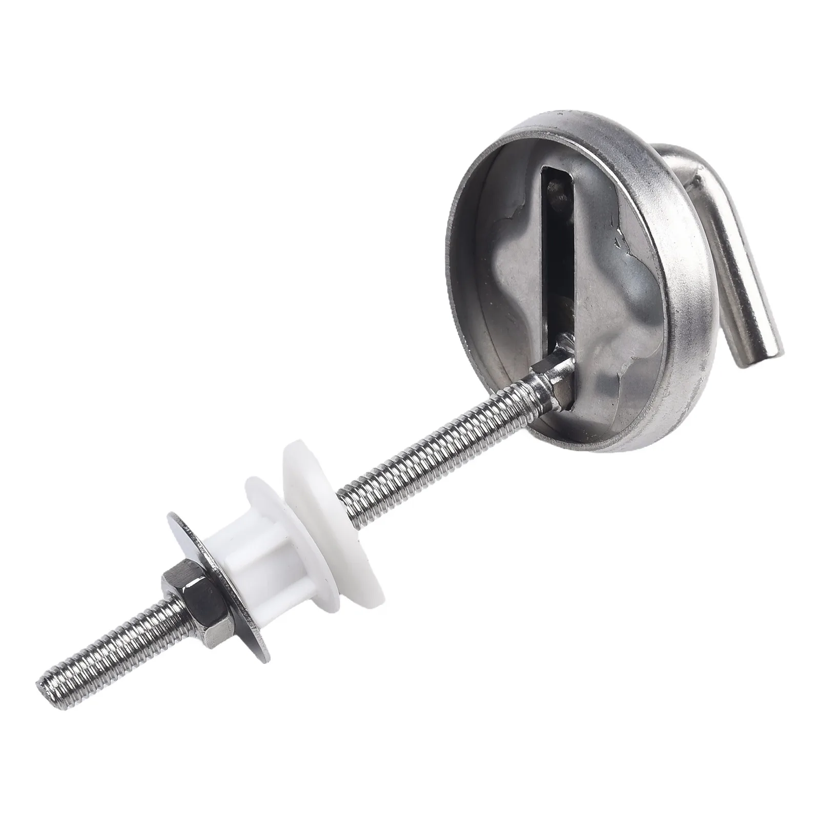Application Stainless Steel No Noise Toilet Seat Hinge White Washers Mounting Accessory Simple And Easy Installation