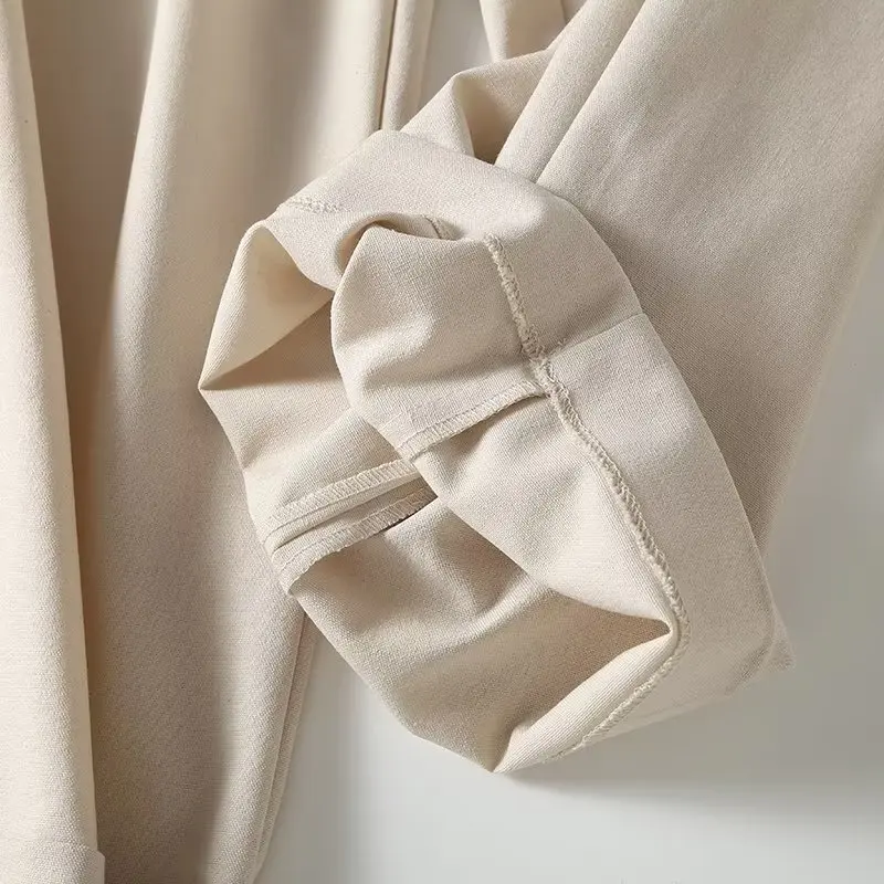 Maxdutti Japanese Style Simple Trousers Ladies Multi-Color Pleated Loose Casual Pants High Waist Cotton Linen Commuter