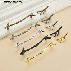 Tree Branch Furniture Handle 96mm 128mm Black Silver Bronze Kitchen Cabinet Handles Drawer Knobs Door Pulls Hardware