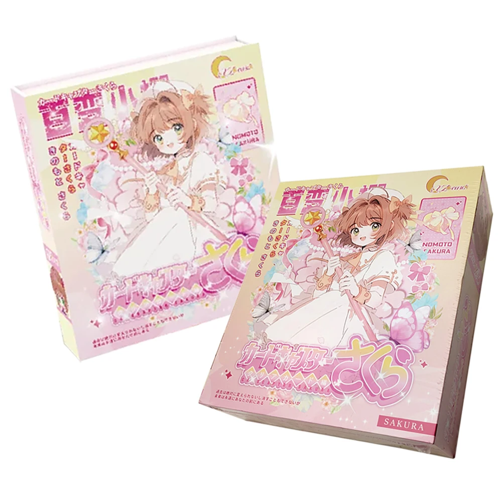 クラシックマジックアニメカードキャプターさくら高品質二重折りたたみエナメルコレクションカードギフトパーティー絶妙な周辺おもちゃ