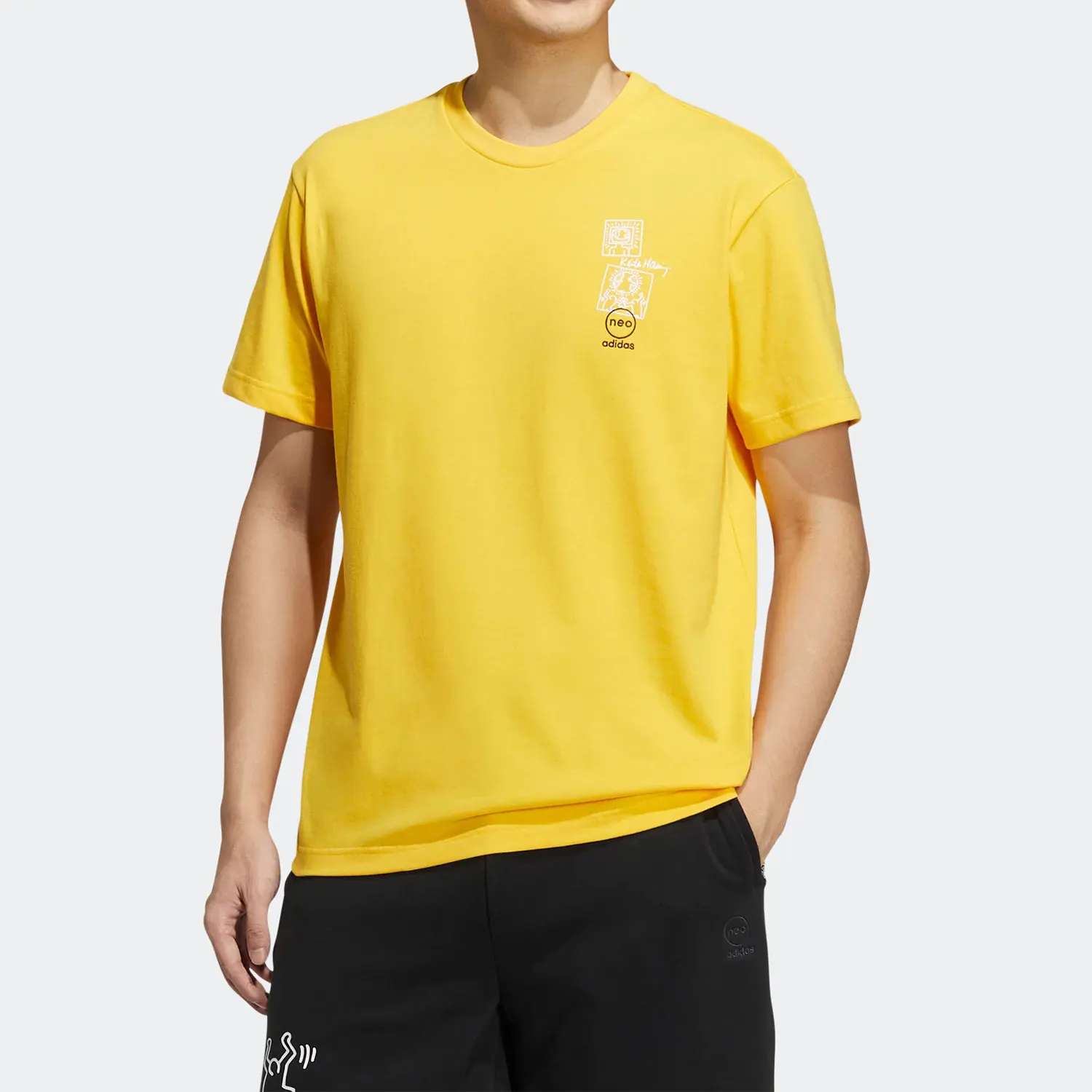 

Adidas genuine Seasonal New Neo Men's Casual Sport Short Sleeve T-shirt HD7270