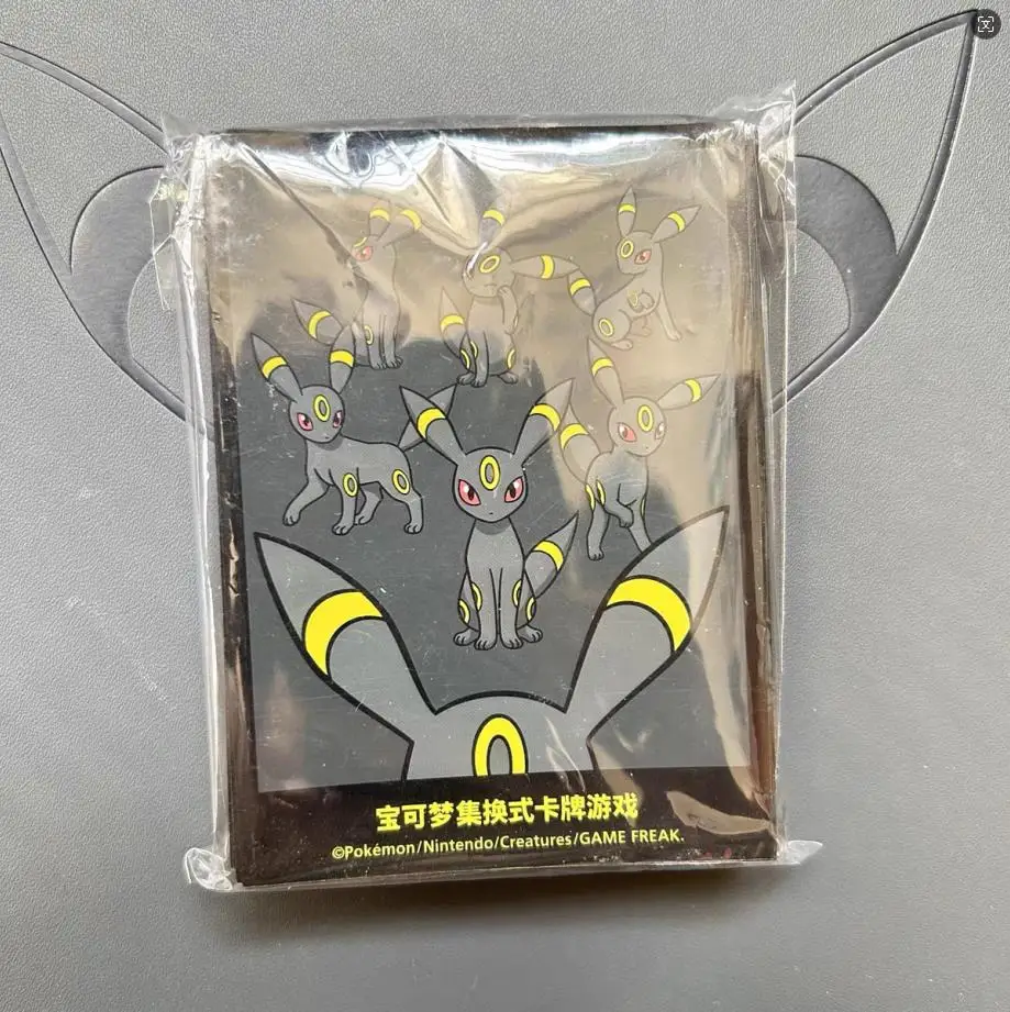 64 sztuk/zestaw PTCG Pokemon DIY Anime Card Sleeve Trading Card Protector gra planszowa Glaceon Leafeon Sylveon Espeon bez kart Wave 6