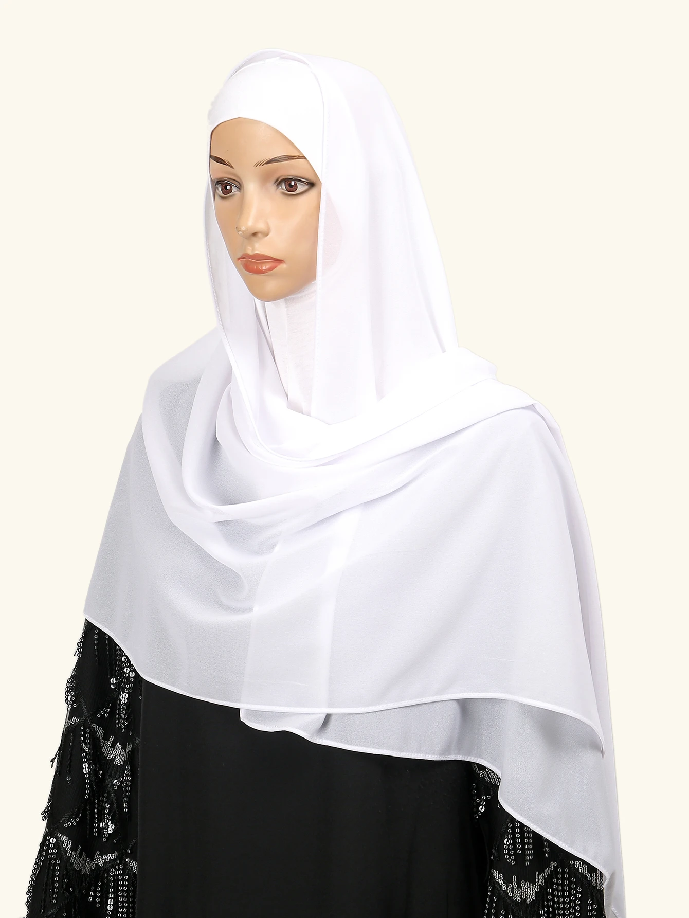 2 pçs novo chiffon instantâneo hijab com undercap envoltório feminino cachecol xale underscarf sólido muçulmano hijab camisa modal tampas internas