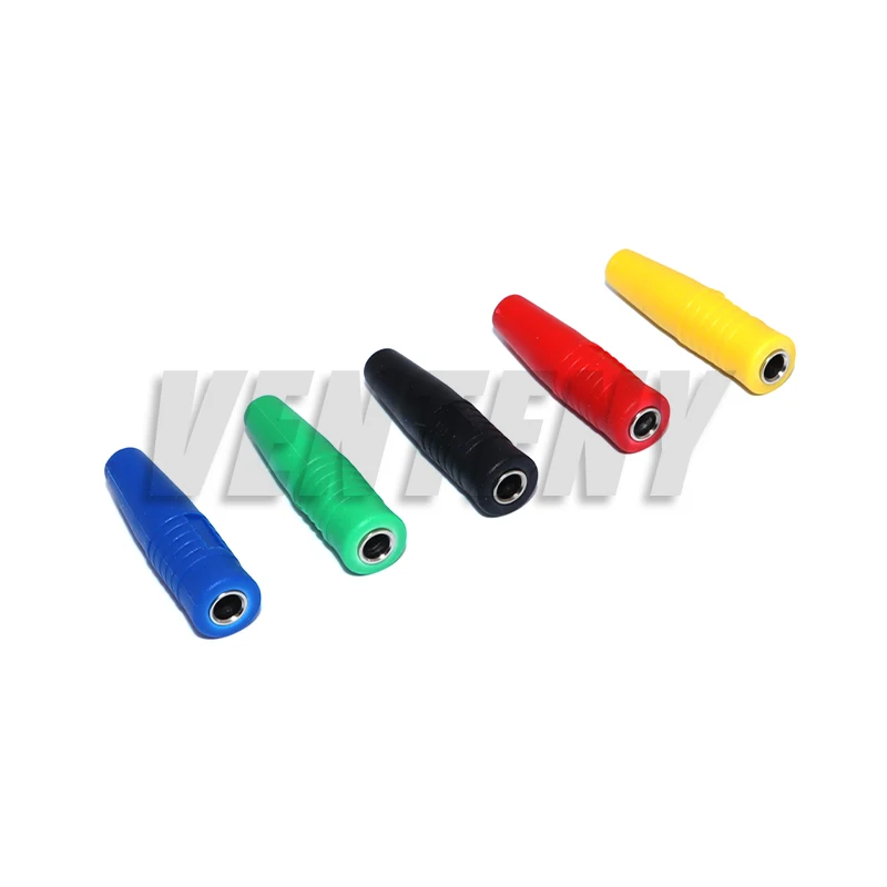 10PCS 4MM Banana Socket female adapter extension Insulated Banana Plug Coupler Connector
