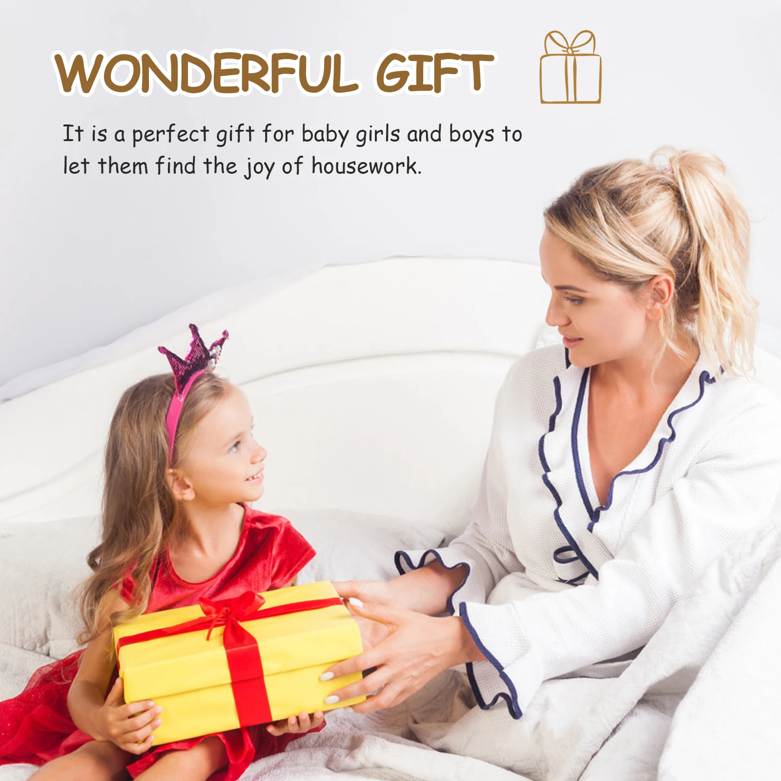 

Lovely Bright Educational Sewing Machine Toy for Kids Pretend Play Simulation Mini Plaything Role-Playing Game for Beginners