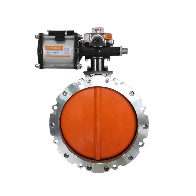 صمام فراشة هوائي بدرجة حرارة عالية للمياه، مقاوم لجزئات الغبار سريع الفتح #6