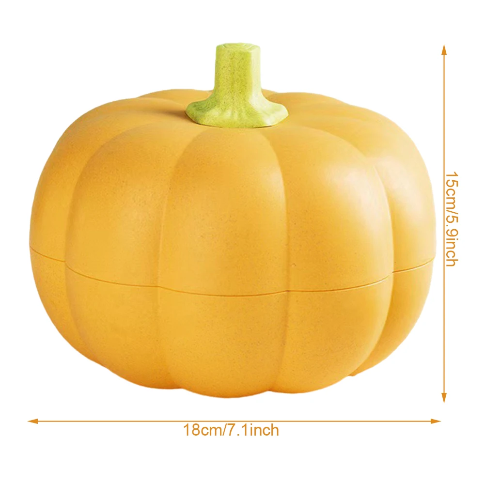 Double Layer Pumpkin Bowl for Fall, Home Party Snack Holder, Halloween Party, Fruit Candy Bowl, Food Storage Container