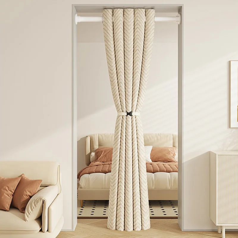 1 Stück Verdunkelungsvorhänge mit Fischgrätenmusterstruktur, Optionen in Grau und Beige, moderne Fensterbehandlung für Wohnzimmer und Schlafzimmer