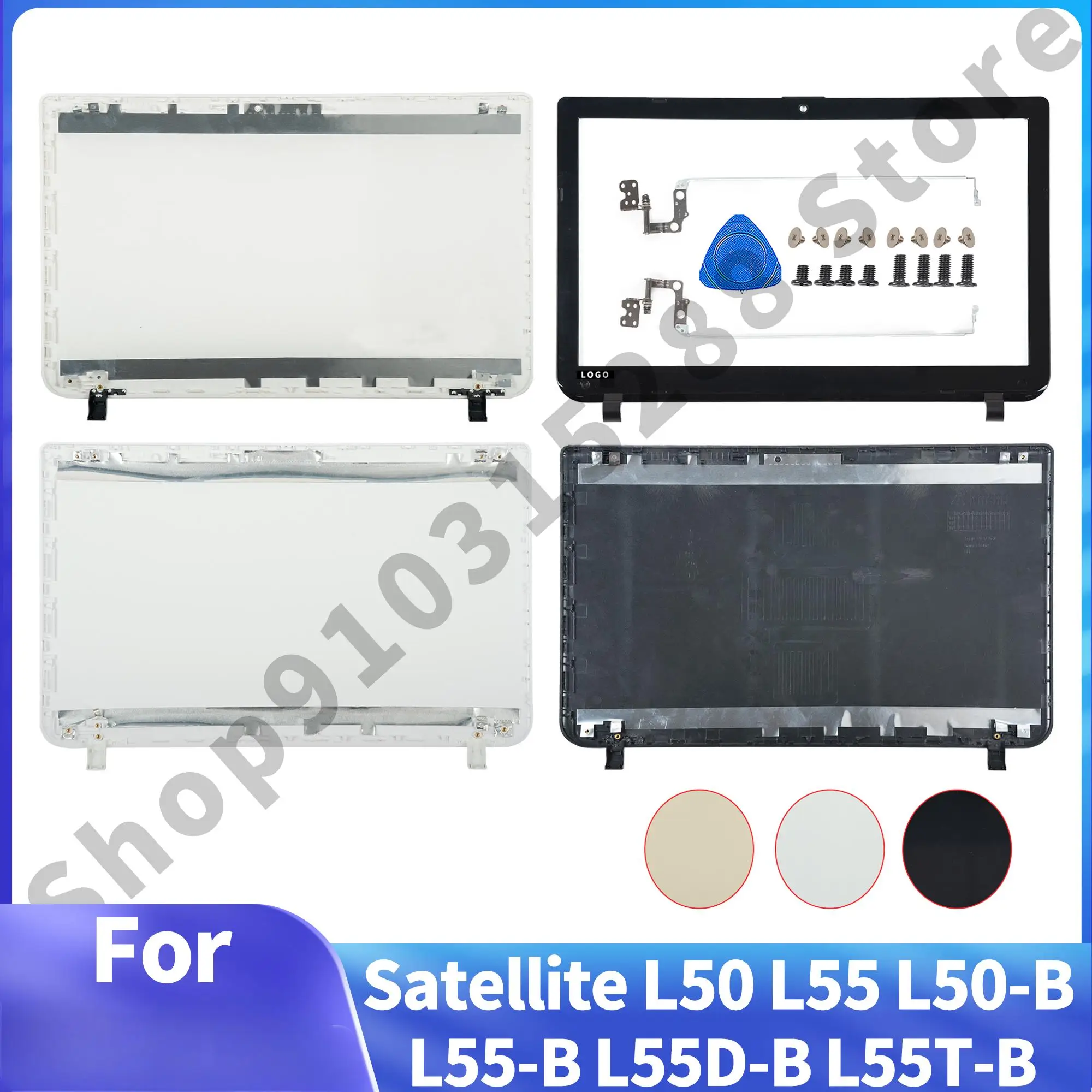 

NEW For Satellite L50B L50-B S55-B L55-B S55T-B Laptop LCD Back Cover Front Bezel Hinges Notebook Parts Replacement