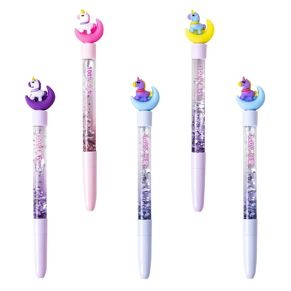 

Cute Pens Black Marker Cartoon Animal Pupils Smooth Writing Gel Brush