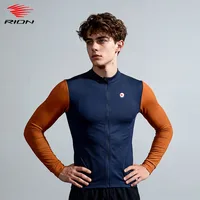 Chaqueta RION para Hombre, Cortavientos, Térmica, de Forro Polar, para Correr al Aire Libre, Corte Ajustado, Chaqueta Deportiva para Ciclismo, Senderismo, Escalada, Ropa de Gimnasio